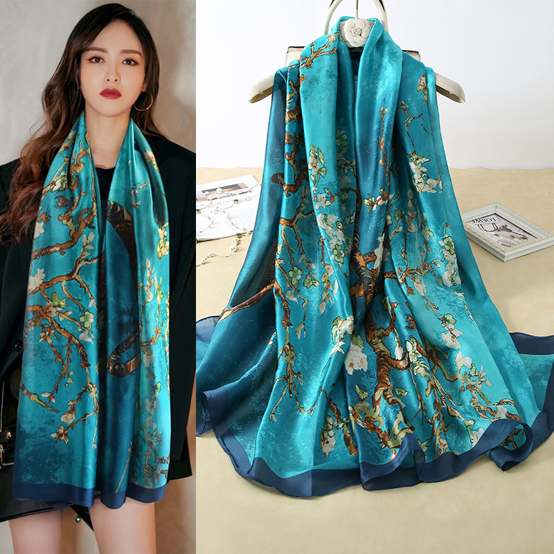 Face Scarf Mask - Шелковый платок 180*90 см класса люкс