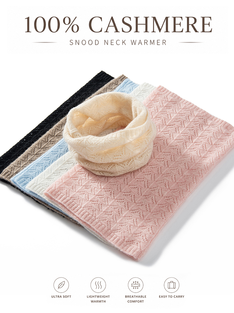 Infinity Scarf Knit - Женский шарф-снуд из 100% кашемира с