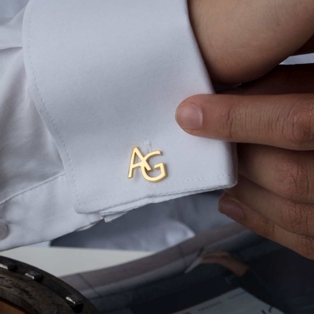 Tie Clip Silver - Запонки с индивидуальной гравировкой для мужчин,