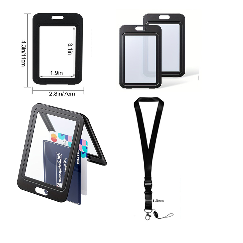 Lanyard Badge Holder - Набор из 3 пластиковых держателей для