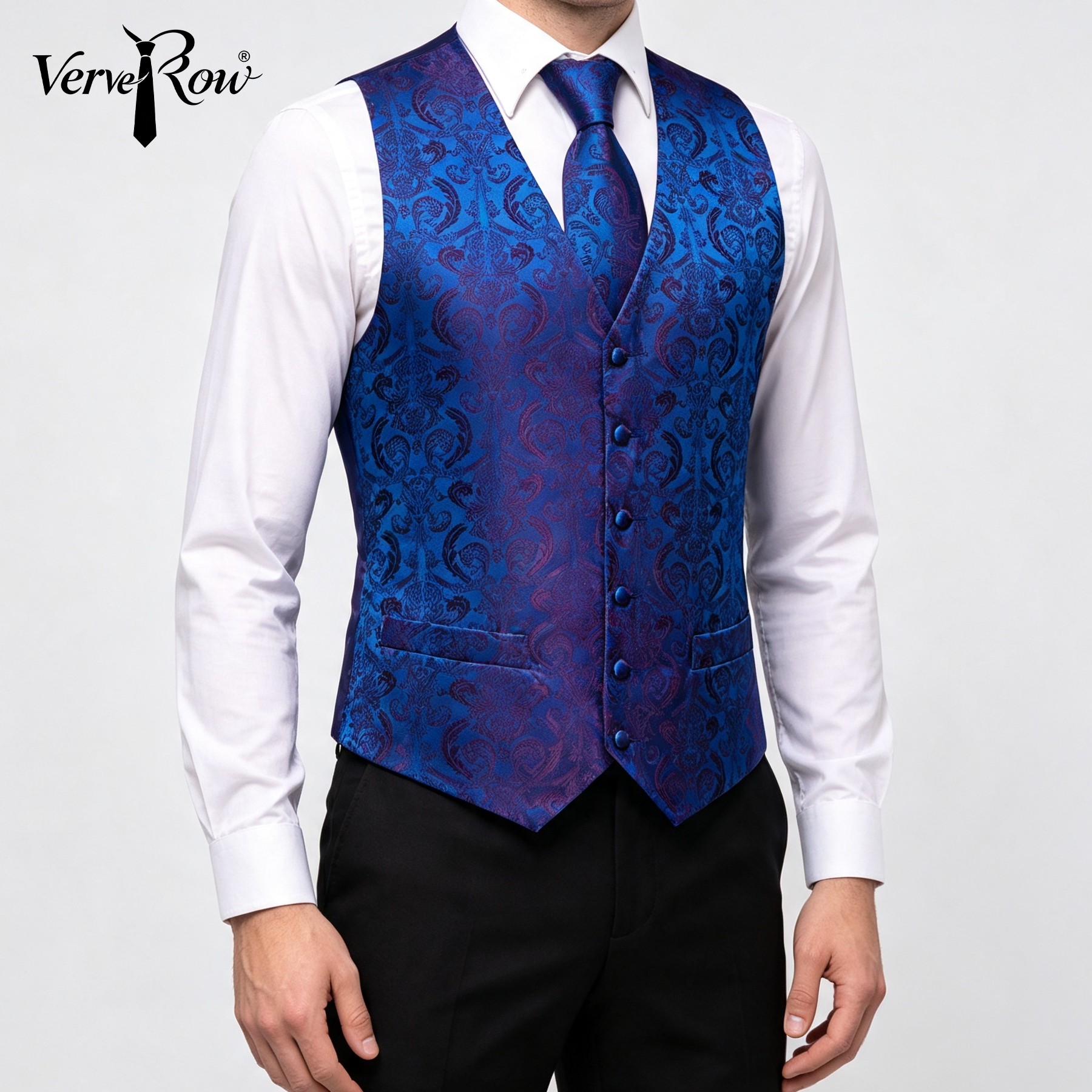 Pocket Square Set - Набор из 3 предметов: жилет, галстук