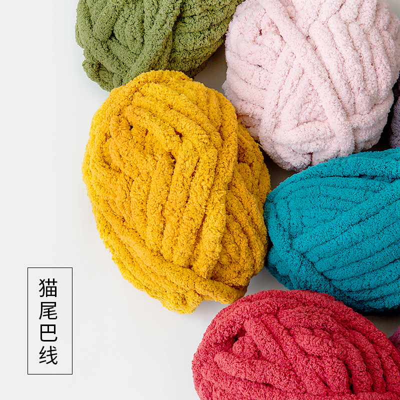 Super Coarse Yarn for Pet Bed, – обзор и цена Woven Scarf Blanket