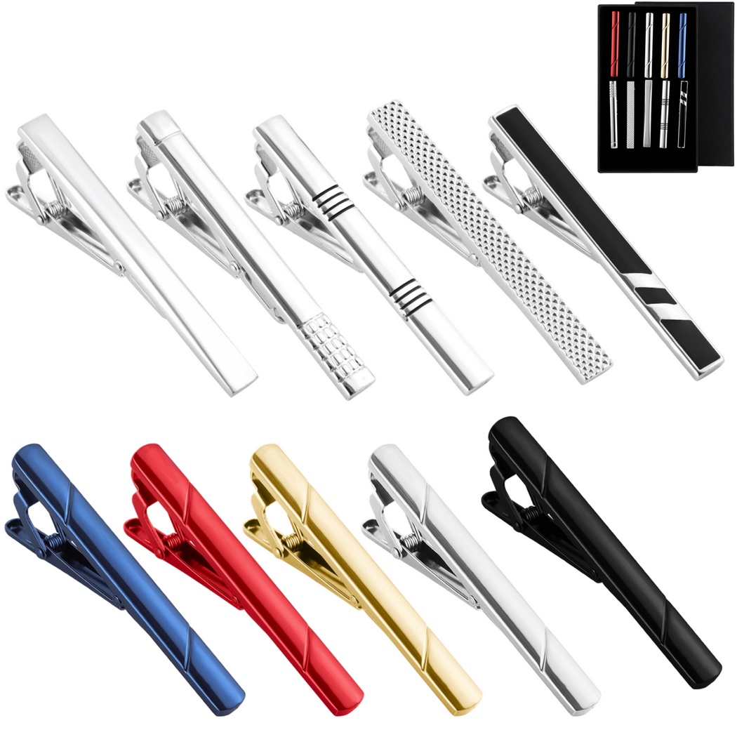 Набор из 10 зажимов для галсту – обзор и цена Tie Bar Set Gift