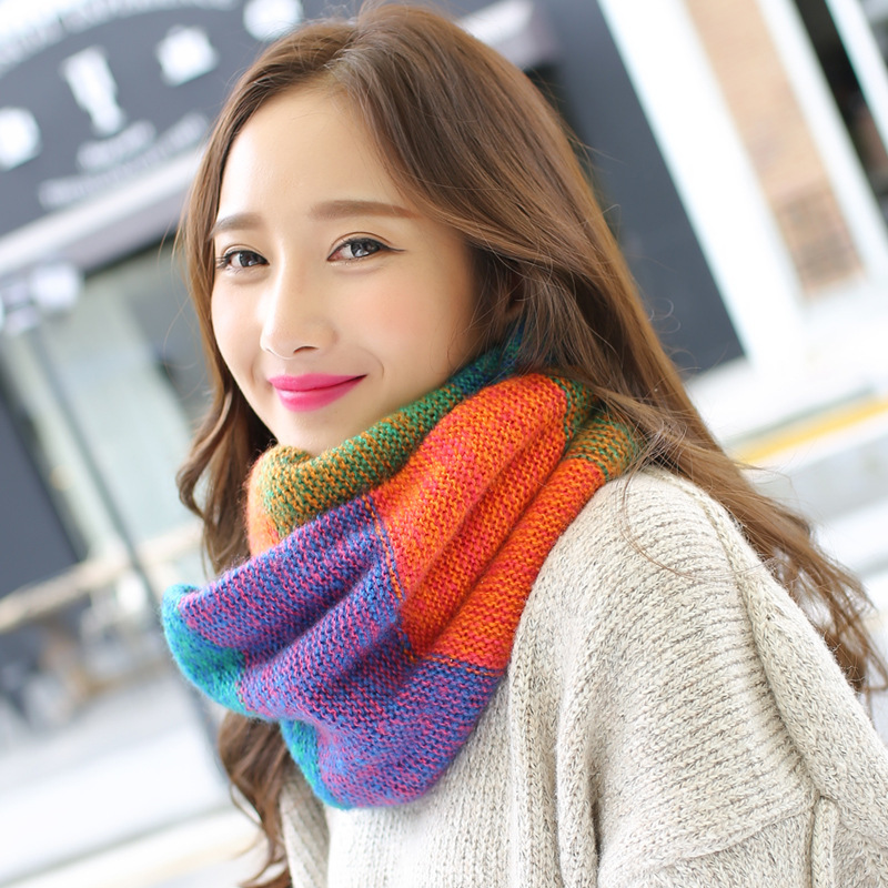 Радужные вязаные шарфы Infinit – обзор и цена Infinity Scarf Knit