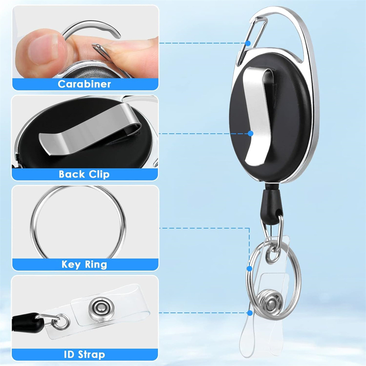 Набор из 3 пластиковых держате – обзор и цена Lanyard Badge Holder