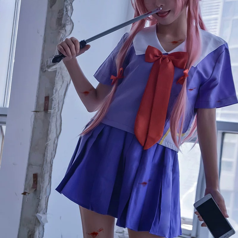 Костюм для косплея Yuno Gasai  – обзор и цена Bow Tie Pre Tied