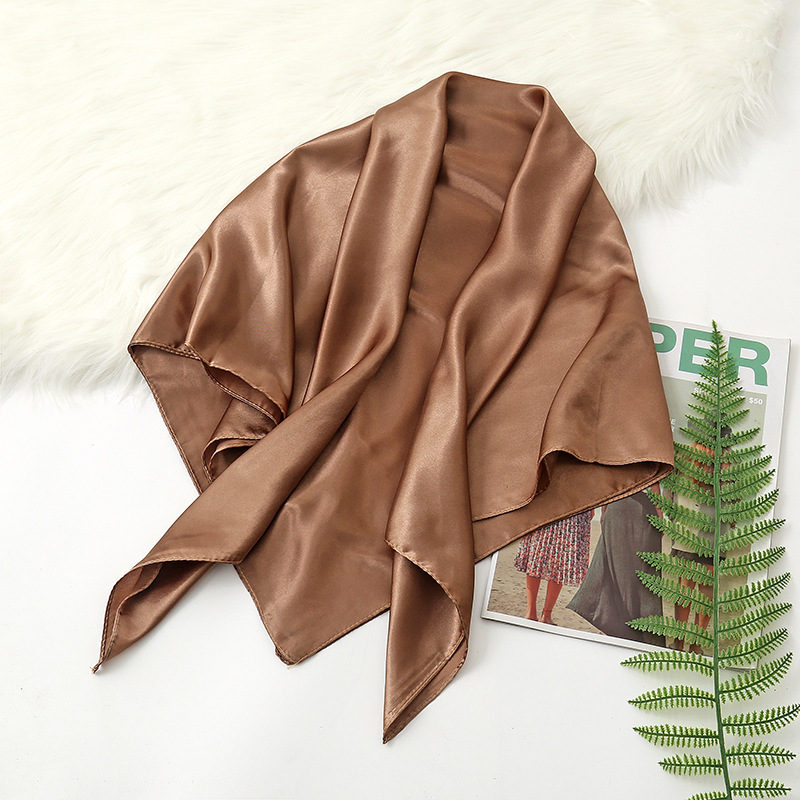 90 см однотонный шейный платок – обзор и цена Scarf Silk Square